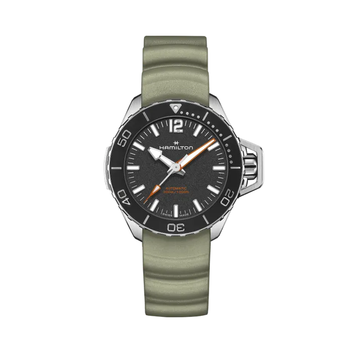 Hamilton Khaki Navy Frogman Auto Otomatik Siyah H77455331