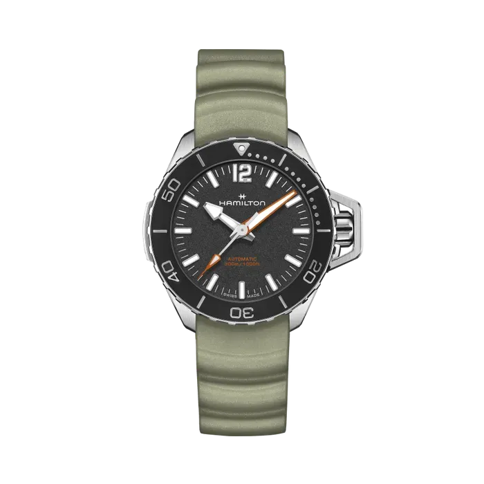 Hamilton Khaki Navy Frogman Auto Otomatik Siyah H77455331