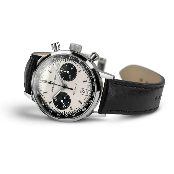 Hamilton American Classic Intra-Matic Auto Chrono Otomatik Beyaz H38416711 detay görseli 4