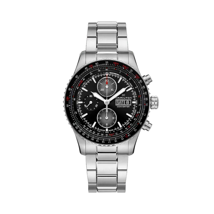 Hamilton Khaki Aviation Converter Auto Chrono Otomatik Siyah H76726130