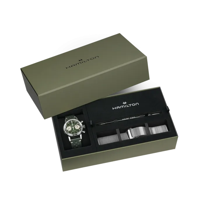 Hamilton American Classic Intra-matic Chronograph H Yeşil H38429861 detay görseli 2