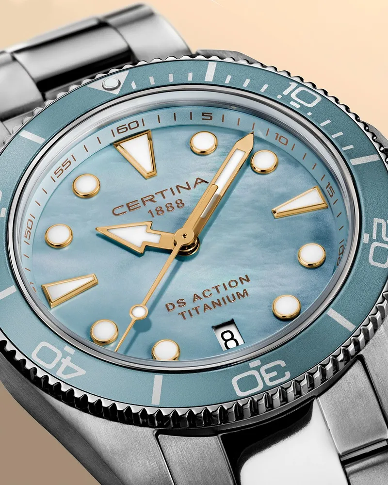Certina DS Action 34.5mm Sedef C0482104413100 detay görseli 5