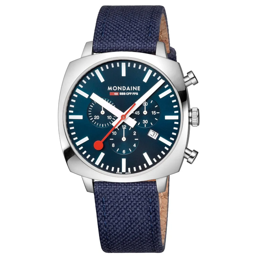 Mondaine Grand Cushion Ocean Blue MSL41440LDSET detay görseli 2