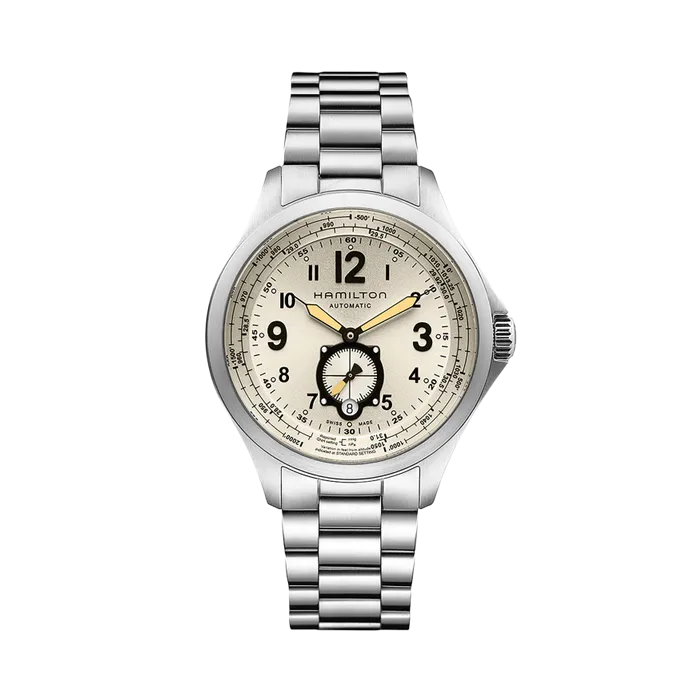 Hamilton Khaki Aviation Khaki QNE Auto Beige H76655123