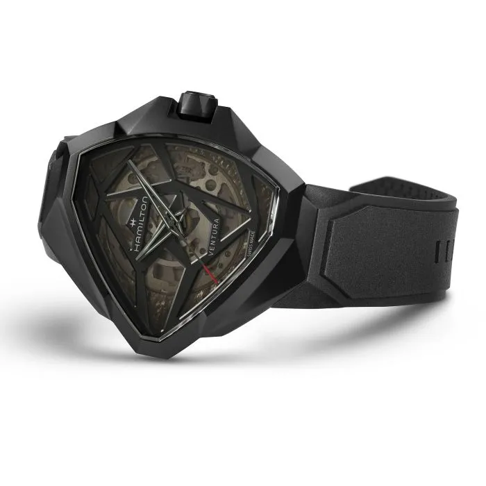 Hamilton Ventura Edge Skeleton Otomatik Siyah H24645330 detay görseli 3
