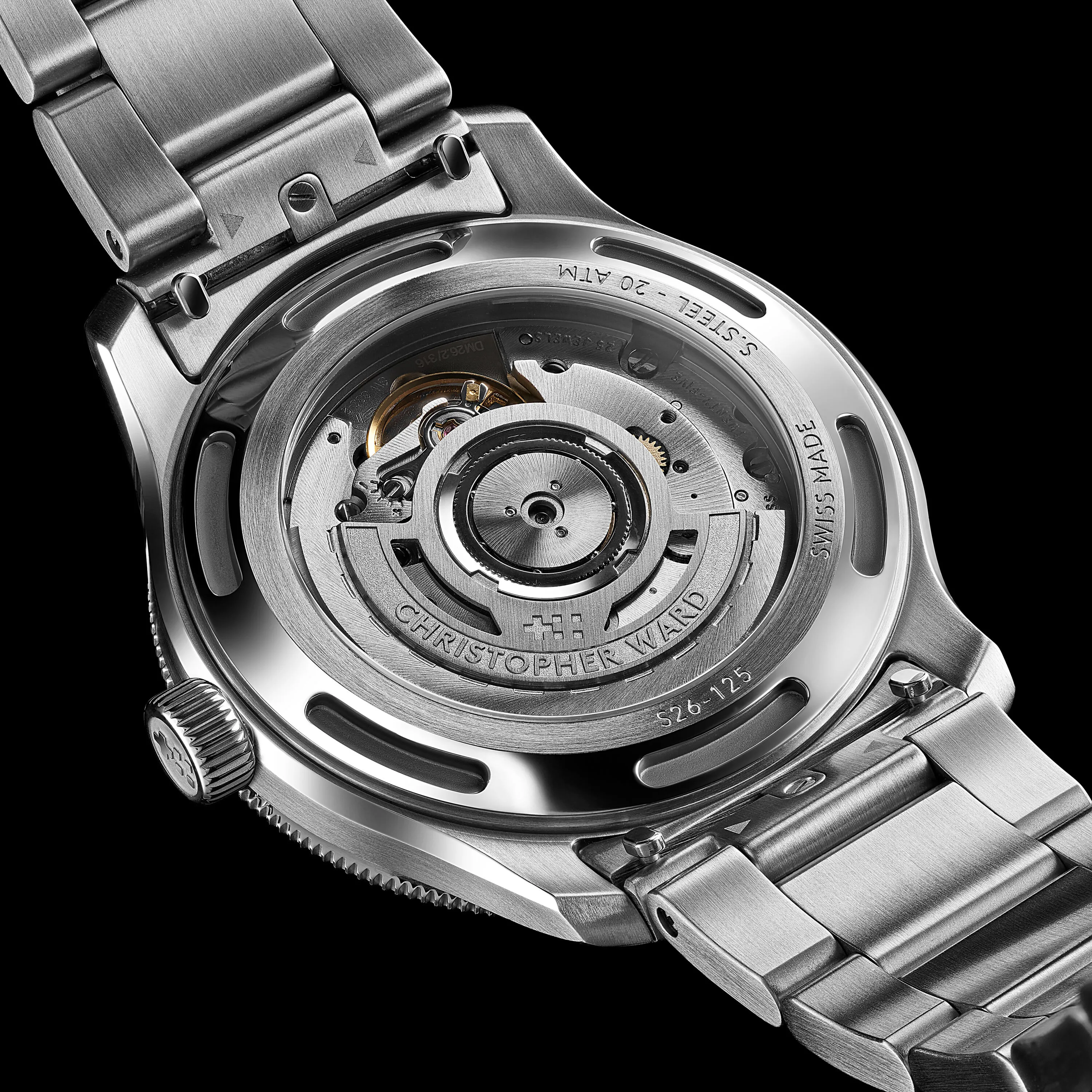 Christopher Ward C60 Trident Biscay GMT Otomatik Bej C6042AGM1S0BW0HB detay görseli 4