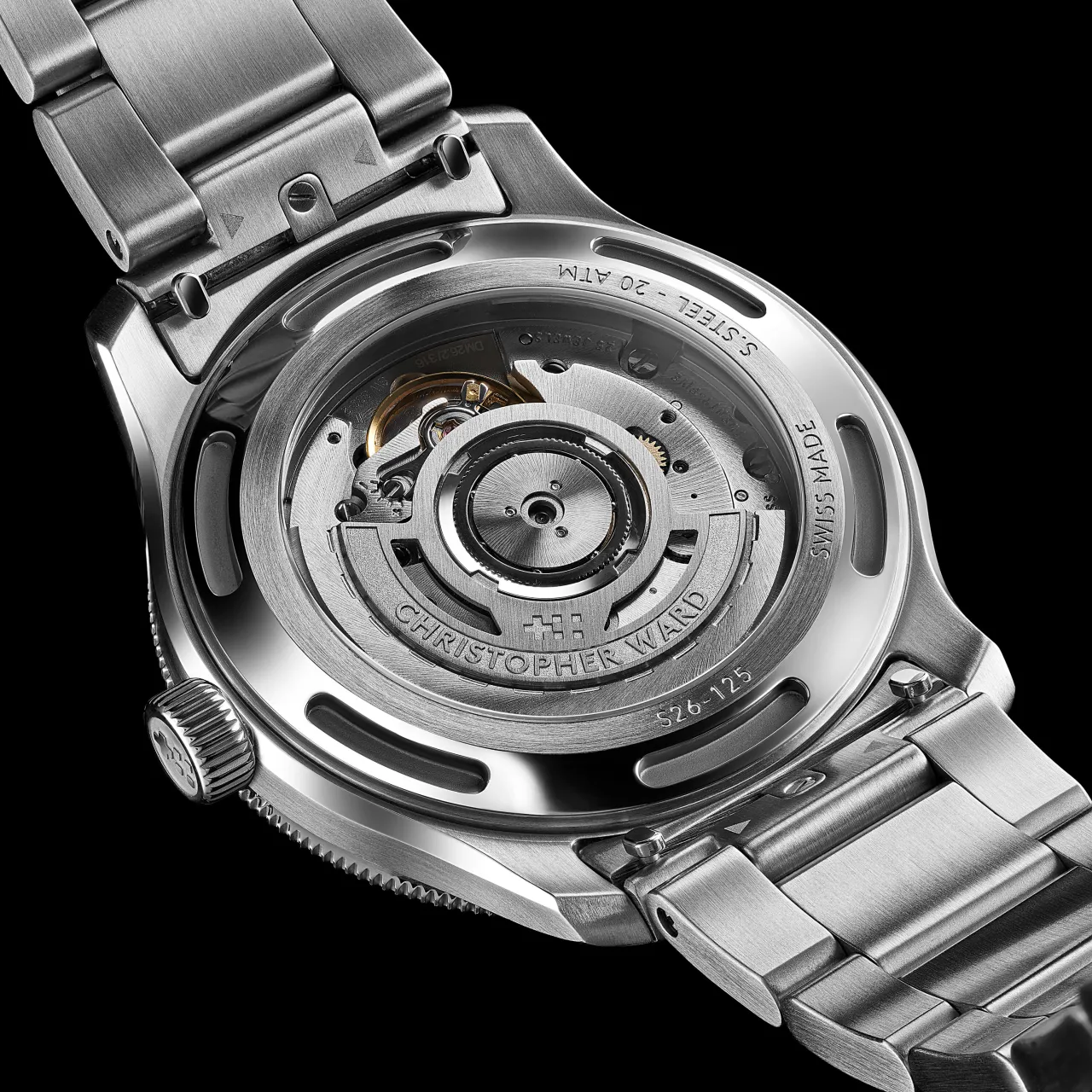 Christopher Ward C60 Trident Biscay GMT Otomatik Sand C6042AGM1S0BW0VT1 detay görseli 4