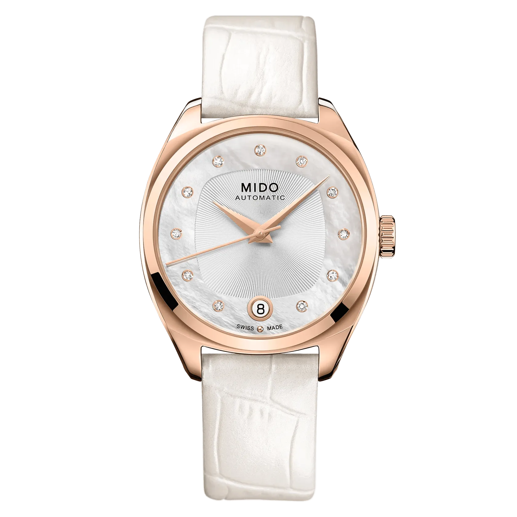 Mido Belluna Royal Lady Otomatik Gümüş M0243073711600 detay görseli 2