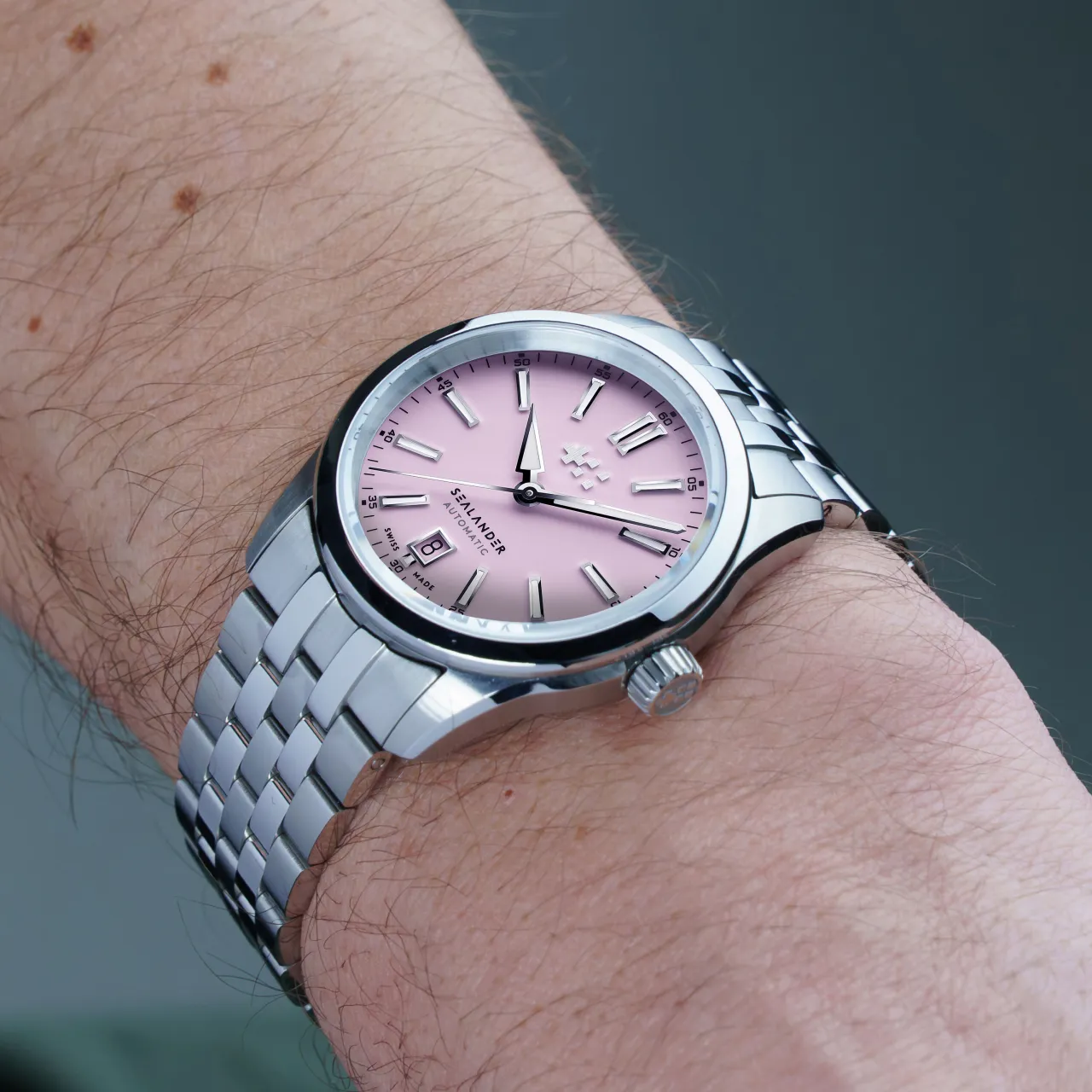 Christopher Ward C63 Sealander Automatic Pink C6339ADA4S00P0B1 detay görseli 1