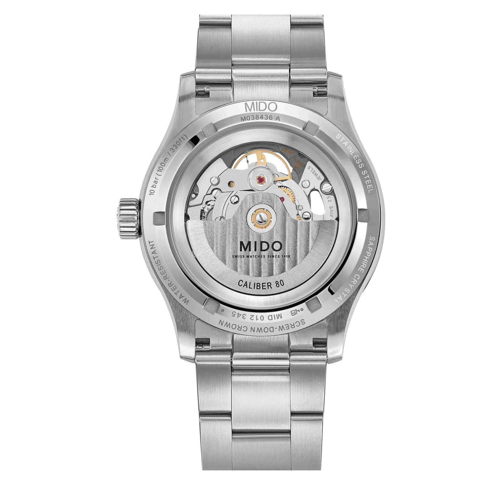 Mido Multifort Skeleton Vertigo Otomatik Mavi M0384361104100 detay görseli 1