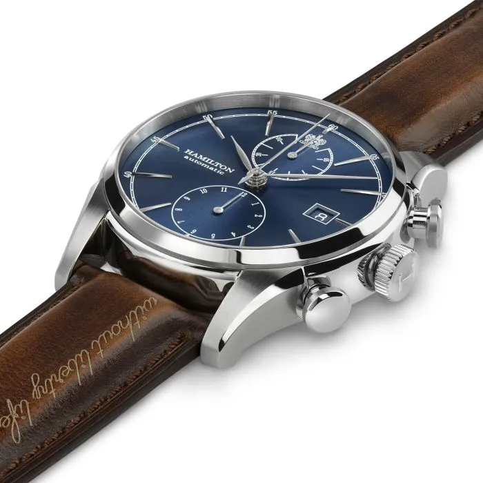 Hamilton American Classic Spirit Of Liberty Auto Chrono Otomatik Mavi H32416541 detay görseli 2