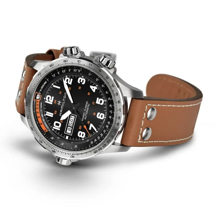 Hamilton Khaki Aviation X-Wind Day Date Auto Black H77755533 detay görseli 2