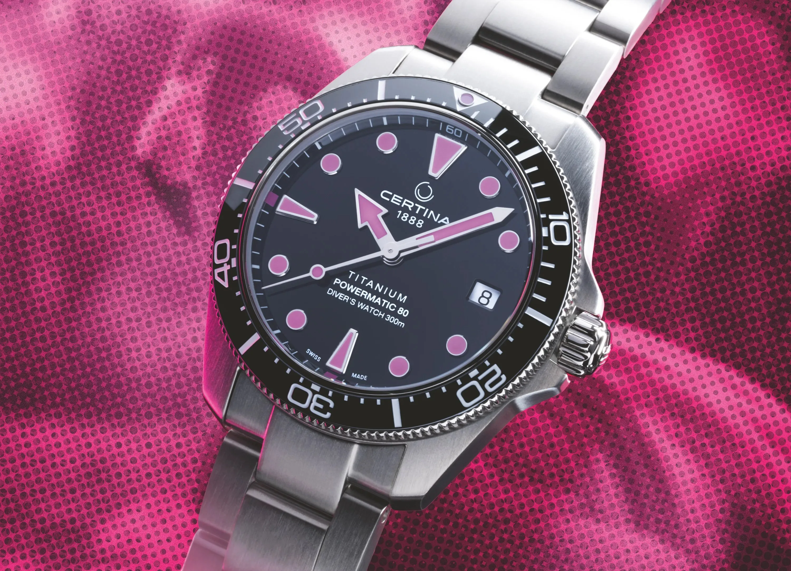 Certina DS Action Diver 38mm Titanium Automatic Black C0488074405101 detay görseli 5