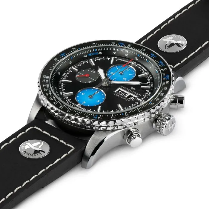 Hamilton Khaki Aviation Converter Air Zermatt Limited Edition Otomatik Siyah H76706730 detay görseli 1