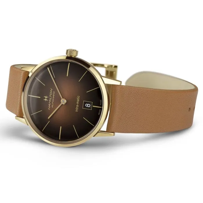 Hamilton American Classic Intra-Matic Auto Brown H38475501 detay görseli 3