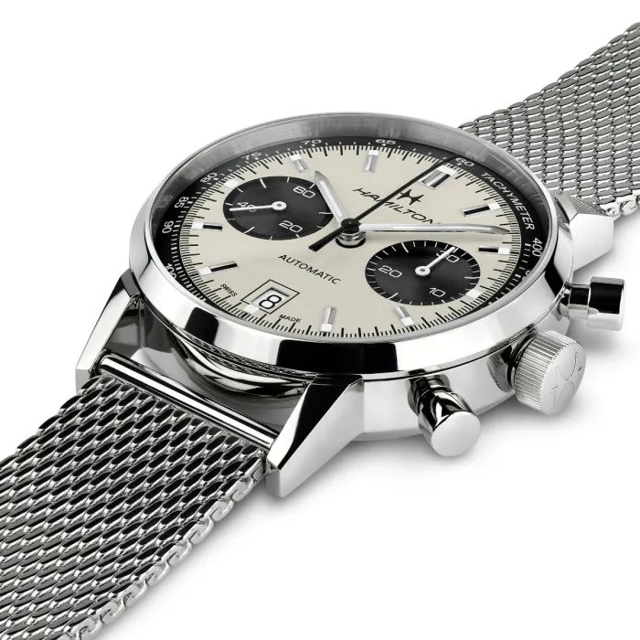Hamilton American Classic Intra-Matic Auto Chrono White H38416111 detay görseli 2