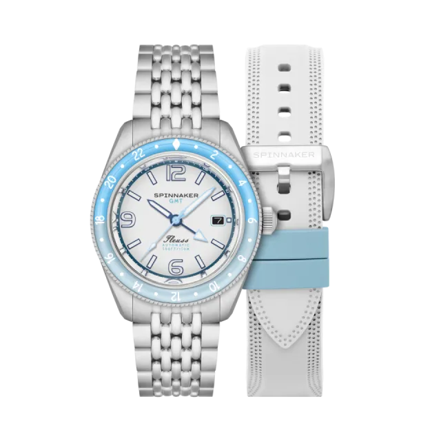 Spinnaker Fleuss GMT Automatic Moon White SP512022 Görsel 1