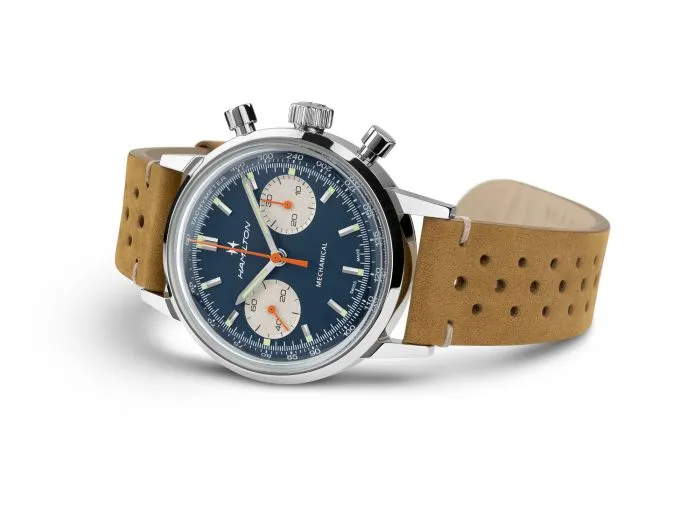Hamilton American Classic Intra-Matic Chronograph H Blue H38429541 detay görseli 3