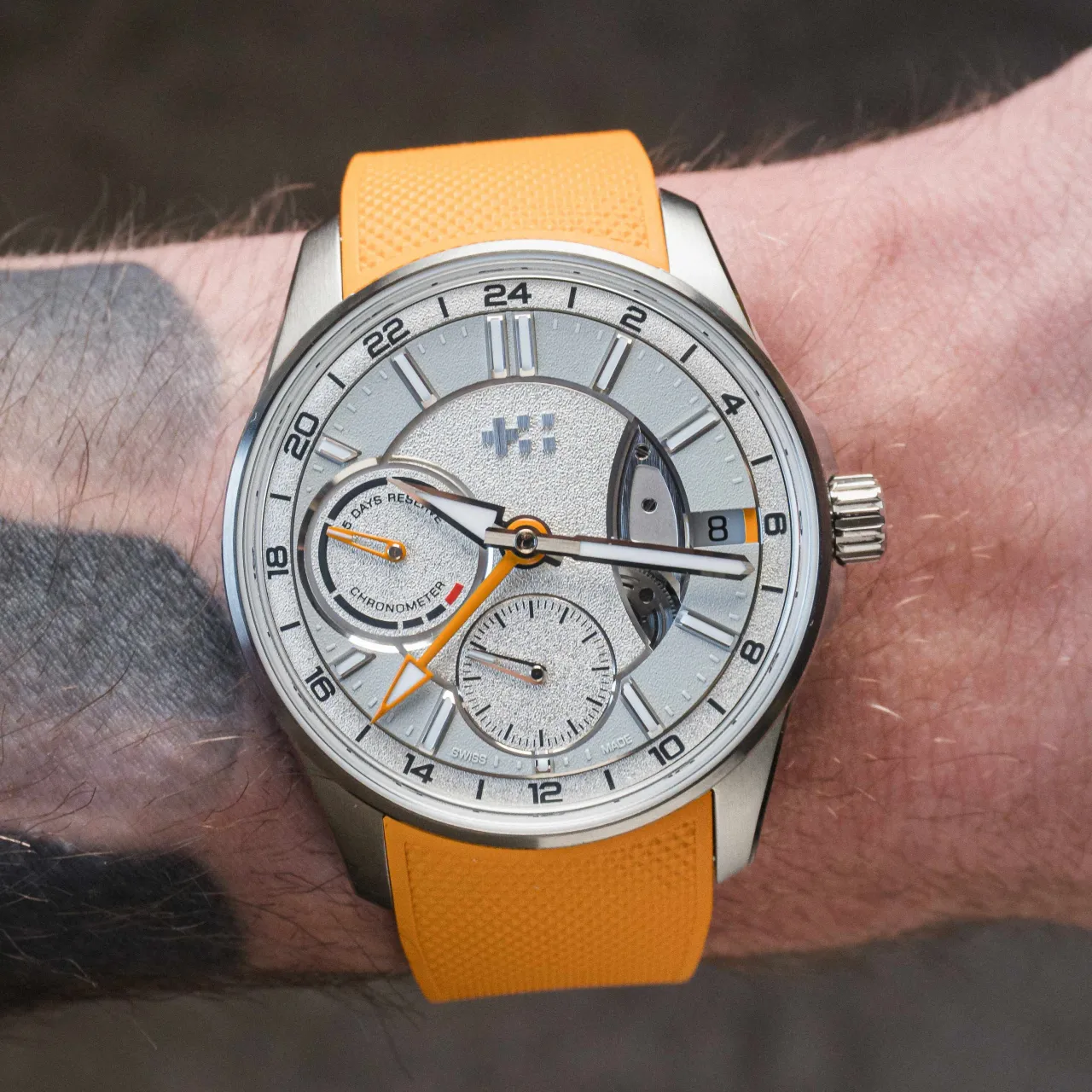 Christopher Ward C63 Sealander True GMT Otomatik Beyaz C6340APG3S00W0RO detay görseli 1