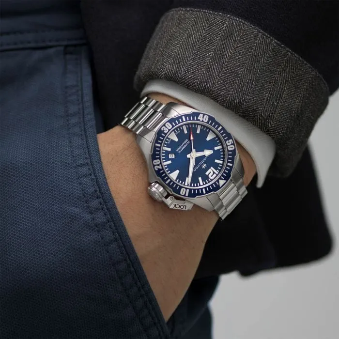 Hamilton Khaki Navy Frogman Auto Blue H77705145 detay görseli 5
