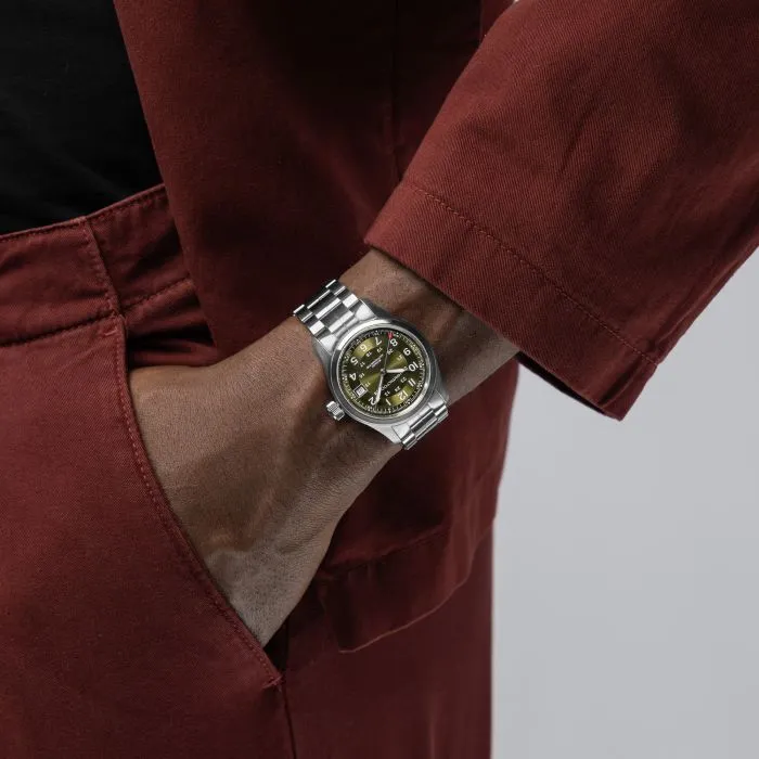 Hamilton Khaki Field Auto Otomatik Yeşil H70455160 detay görseli 5