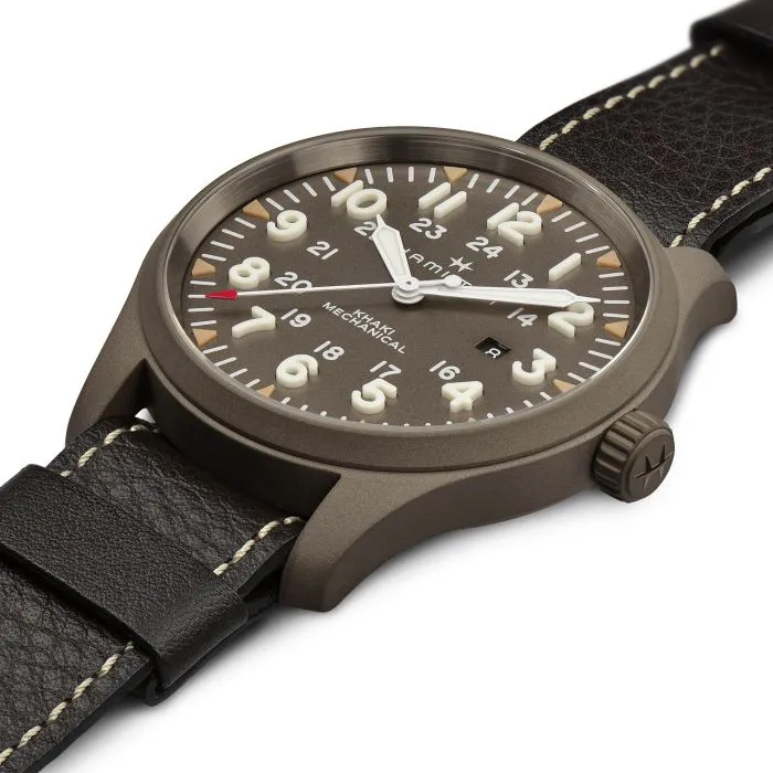 Hamilton Khaki Field Mechanical Green H69829560 detay görseli 3