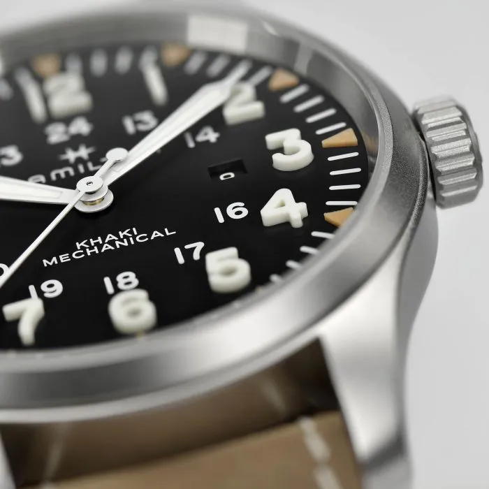 Hamilton Khaki Field Mechanical Black H69819530 detay görseli 2