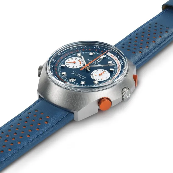 Hamilton American Classic Chrono-Matic 50 Otomatik Mavi H51606640 detay görseli 4