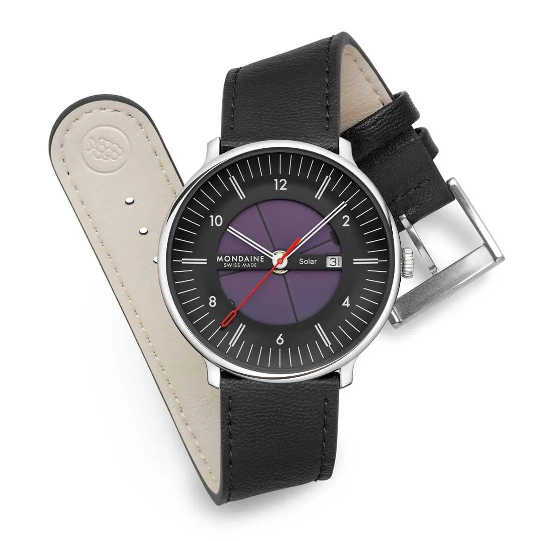 Mondaine Doppio Solar Skeleton Black MLE41921LBV detay görseli 2