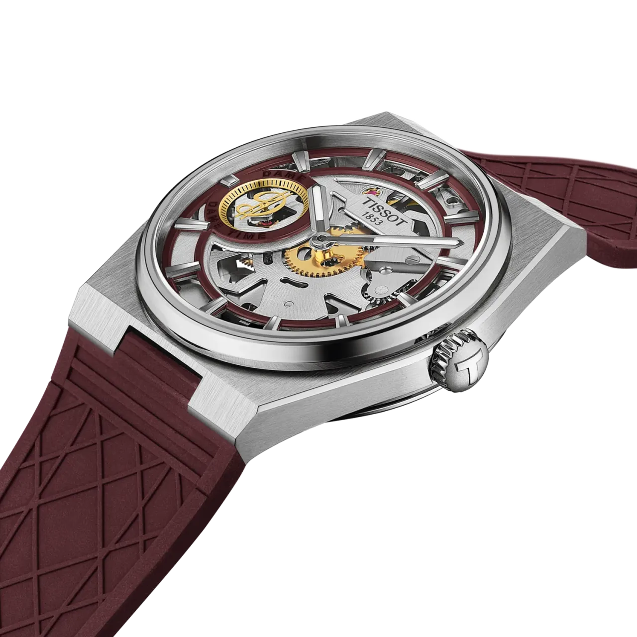 Tissot PRX Skeleton Damian Lillard Special Edition Bordo T1374051737100 detay görseli 2