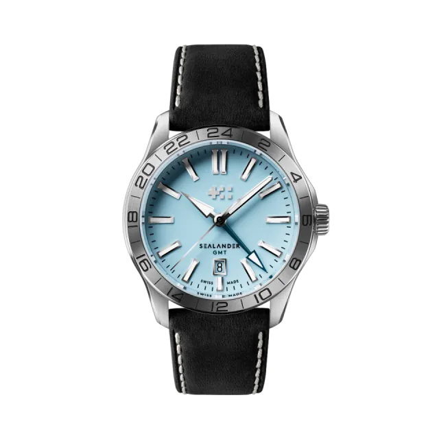 Beğenmek için çift tıkla Christopher Ward C63 Sealander GMT Sky Blue Otomatik C6342AGM4S00B0VK Görsel 1