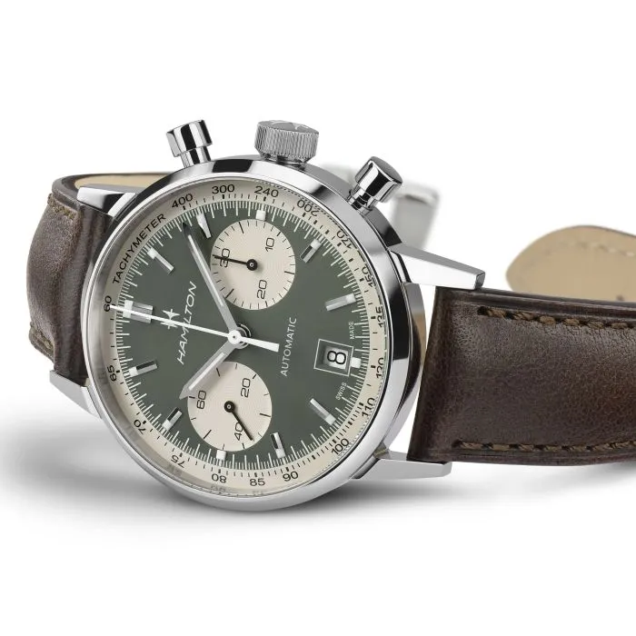 Hamilton American Classic Intra-Matic Auto Chrono Yeşil H38416560 detay görseli 2
