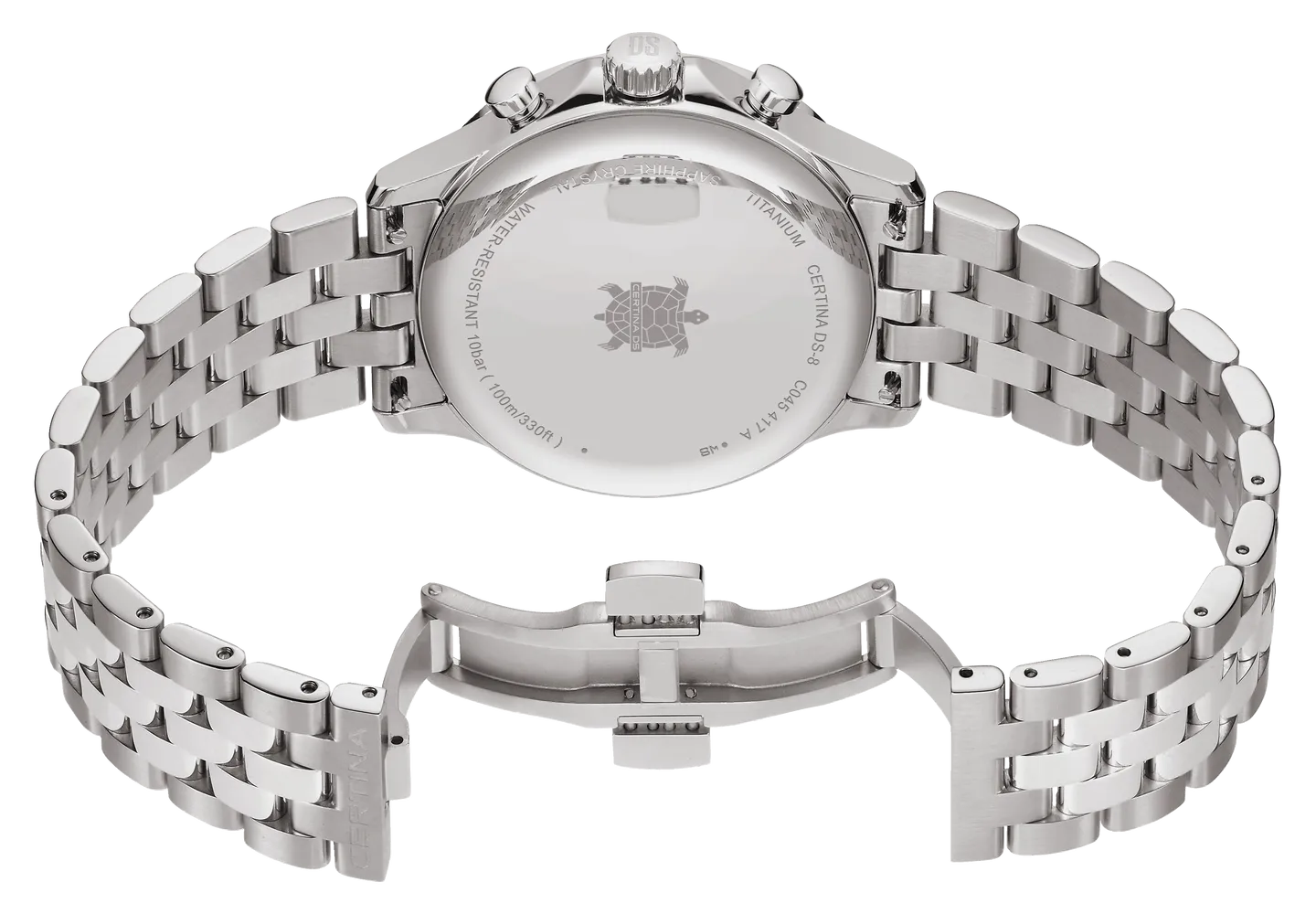 Certina DS-8 Chrono White C0454174401100 detay görseli 3