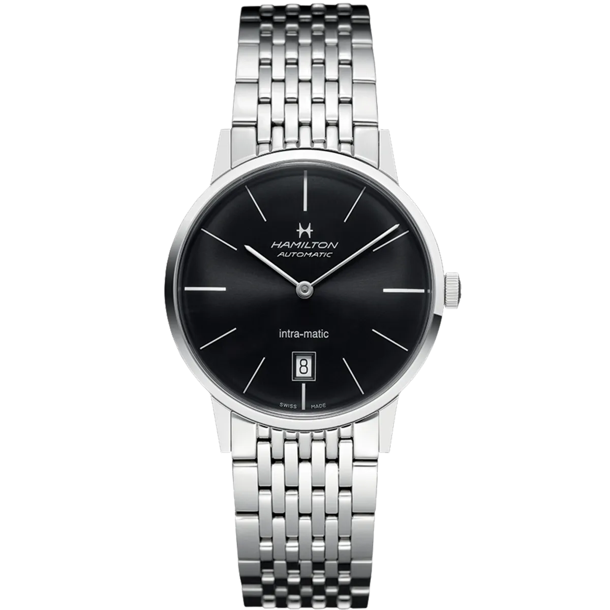 Hamilton American Classic Intra-Matic Auto Otomatik Siyah H38455131 detay görseli 1