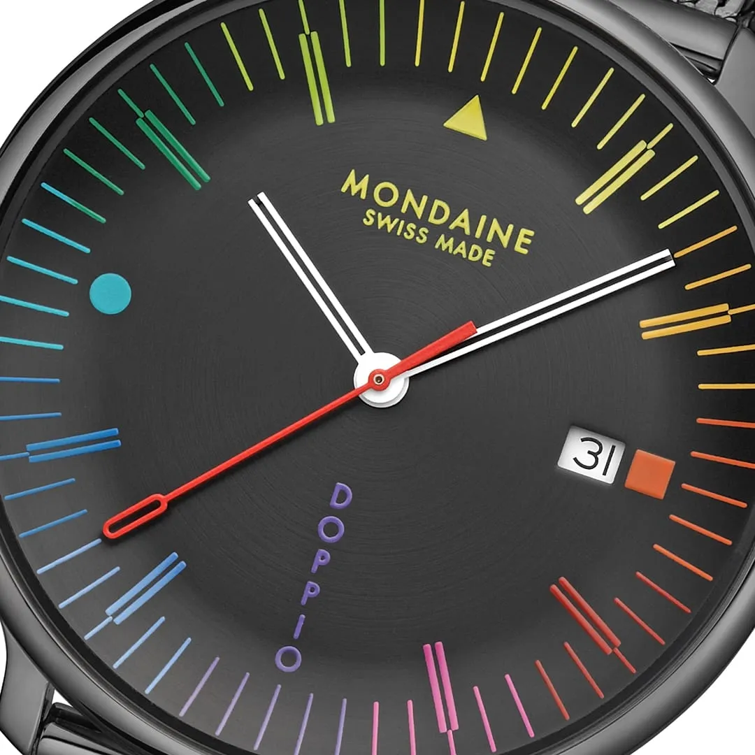 Mondaine Doppio Siyah MLE41221SM detay görseli 1