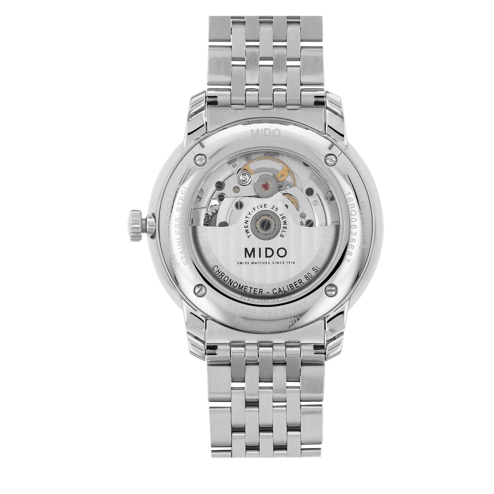 Mido Baroncelli Chronometer Silicon Silver M0274081103100 detay görseli 1