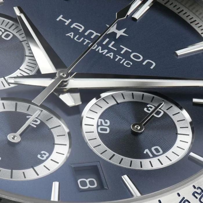 Hamilton Jazzmaster Performer Autochrono Otomatik Mavi H36616140 detay görseli 2
