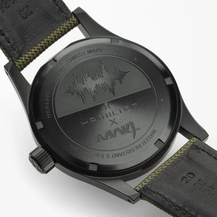 Hamilton Khaki Field Mechanical 38mm Call Of Duty Modern Warfare 4 Black H69469930 detay görseli 3