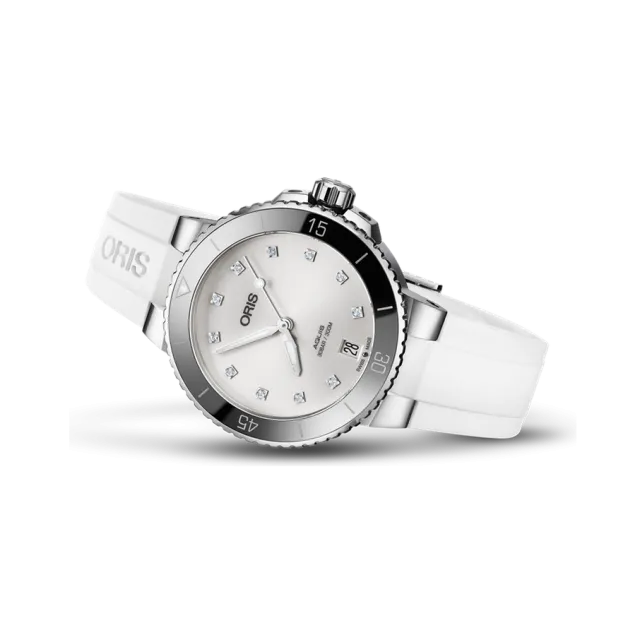 Oris Aquis Date Diamonds Otomatik Beyaz 01733773141910741863FC Görsel 1