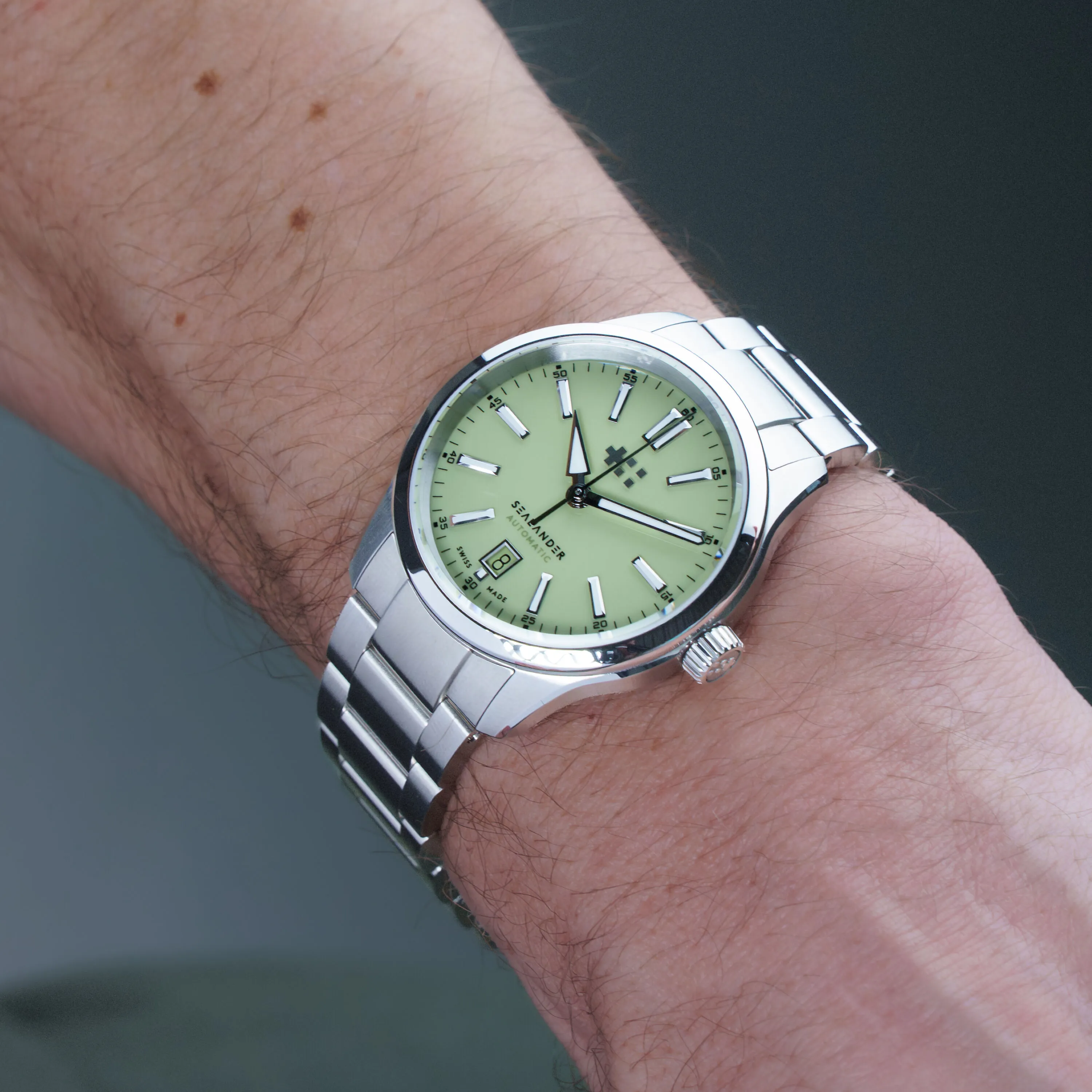 Christopher Ward C63 Sealander Otomatik Pistachio C6339ADA4S00V0B0 detay görseli 1