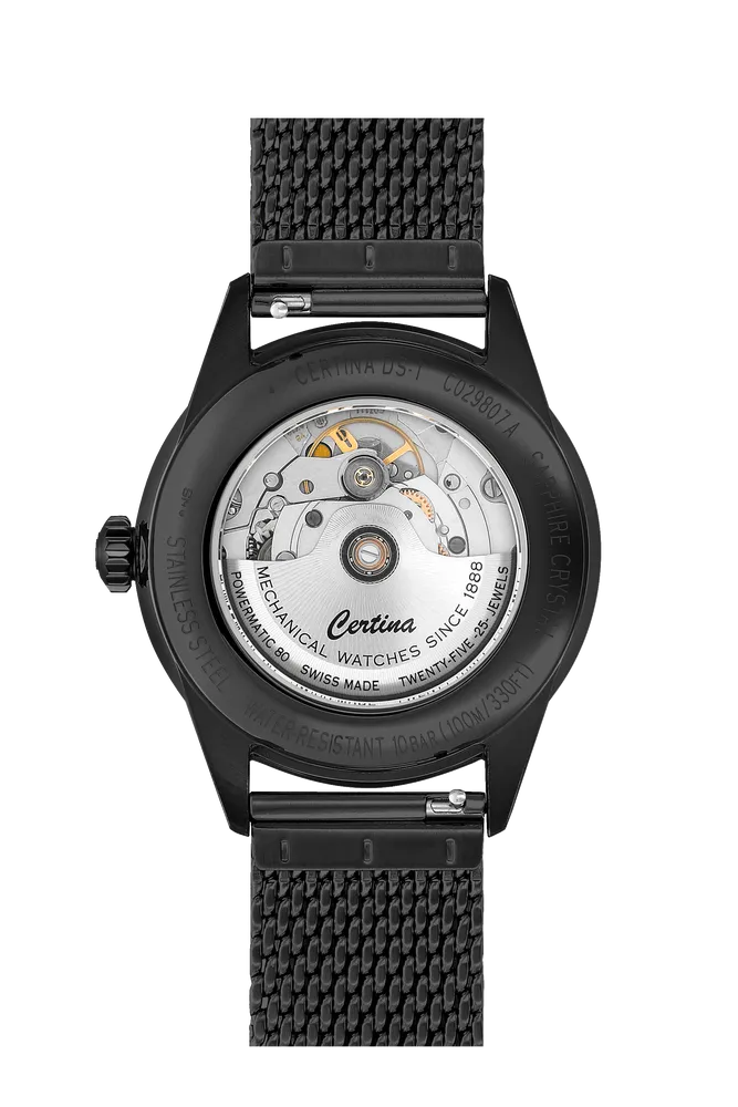 Certina DS-1 Powermatic 80 Otomatik Siyah C0298073305100 detay görseli 1