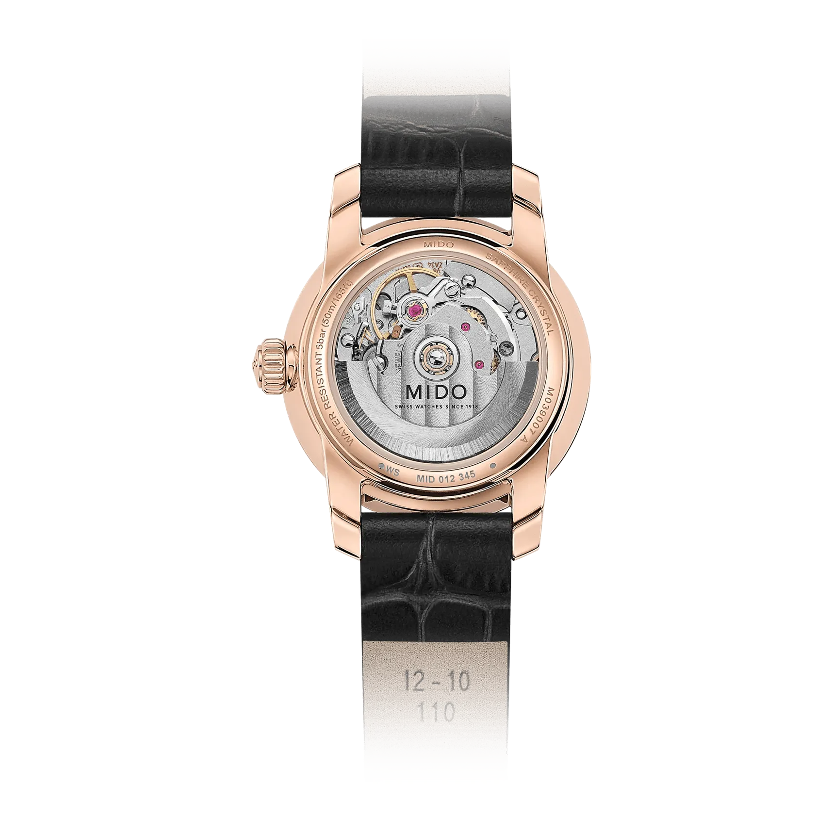 Mido Baroncelli Lady Twenty Five Otomatik Mavi M0390073604600 detay görseli 1