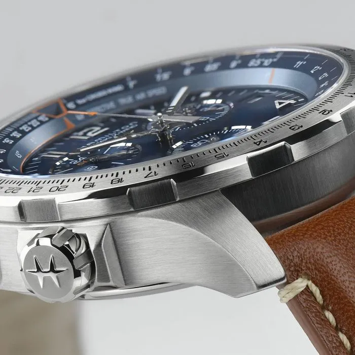 Hamilton Khaki Aviation X-Wind GMT Chrono Quartz Blue H77922541 detay görseli 1