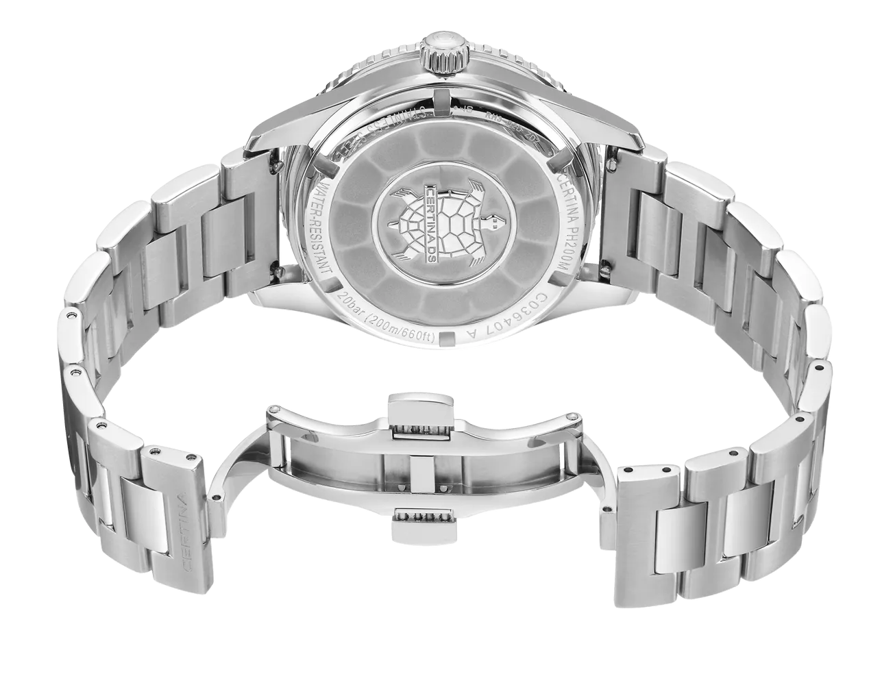 Certina DS PH200M Powermatic 80 Otomatik Silver C0364071103000 detay görseli 5