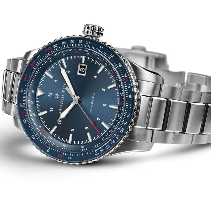 Hamilton Khaki Aviation Converter Auto Otomatik Mavi H76645140 detay görseli 2