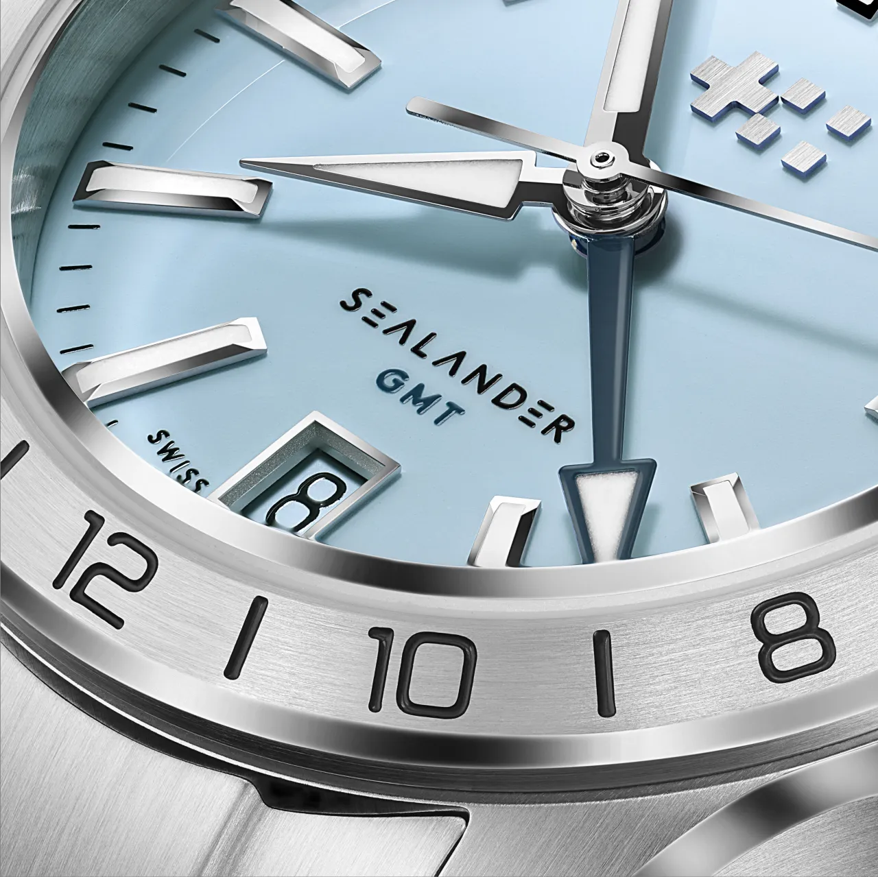 Christopher Ward C63 Sealander GMT Otomatik Sky Blue C6336AGM4S00B0VK detay görseli 3