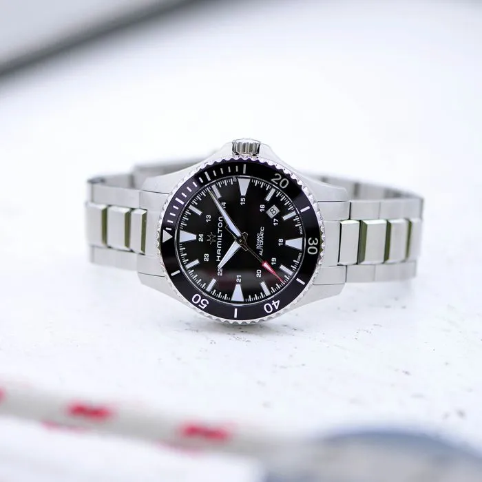 Hamilton Khaki Navy Scuba Auto Otomatik Siyah H82335131 detay görseli 5