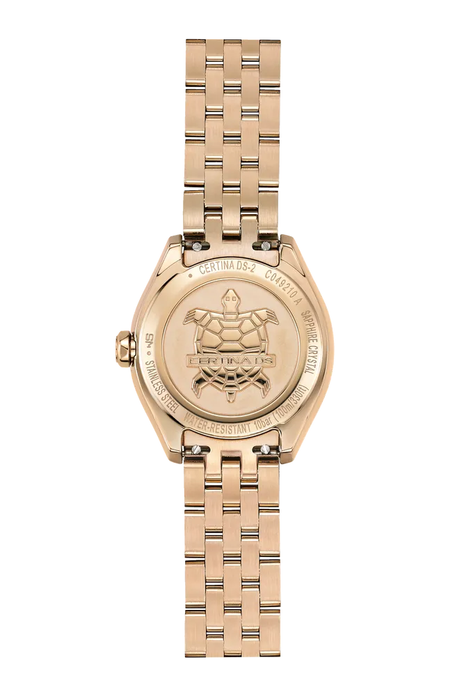 Certina DS-2 Lady Champagne Golden C0492103302600 detay görseli 2