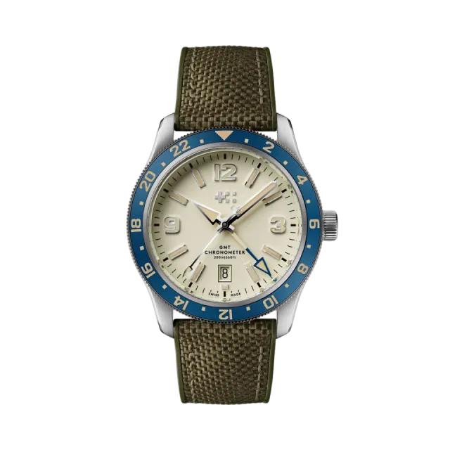 Christopher Ward C60 Trident Biscay GMT Otomatik Sand C6042AGM1S0BW0HV Görsel 1