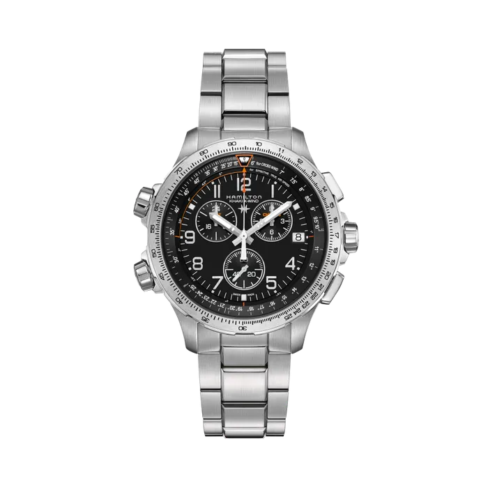 Hamilton Khaki Aviation X-Wind GMT Chrono Quartz Black H77912135